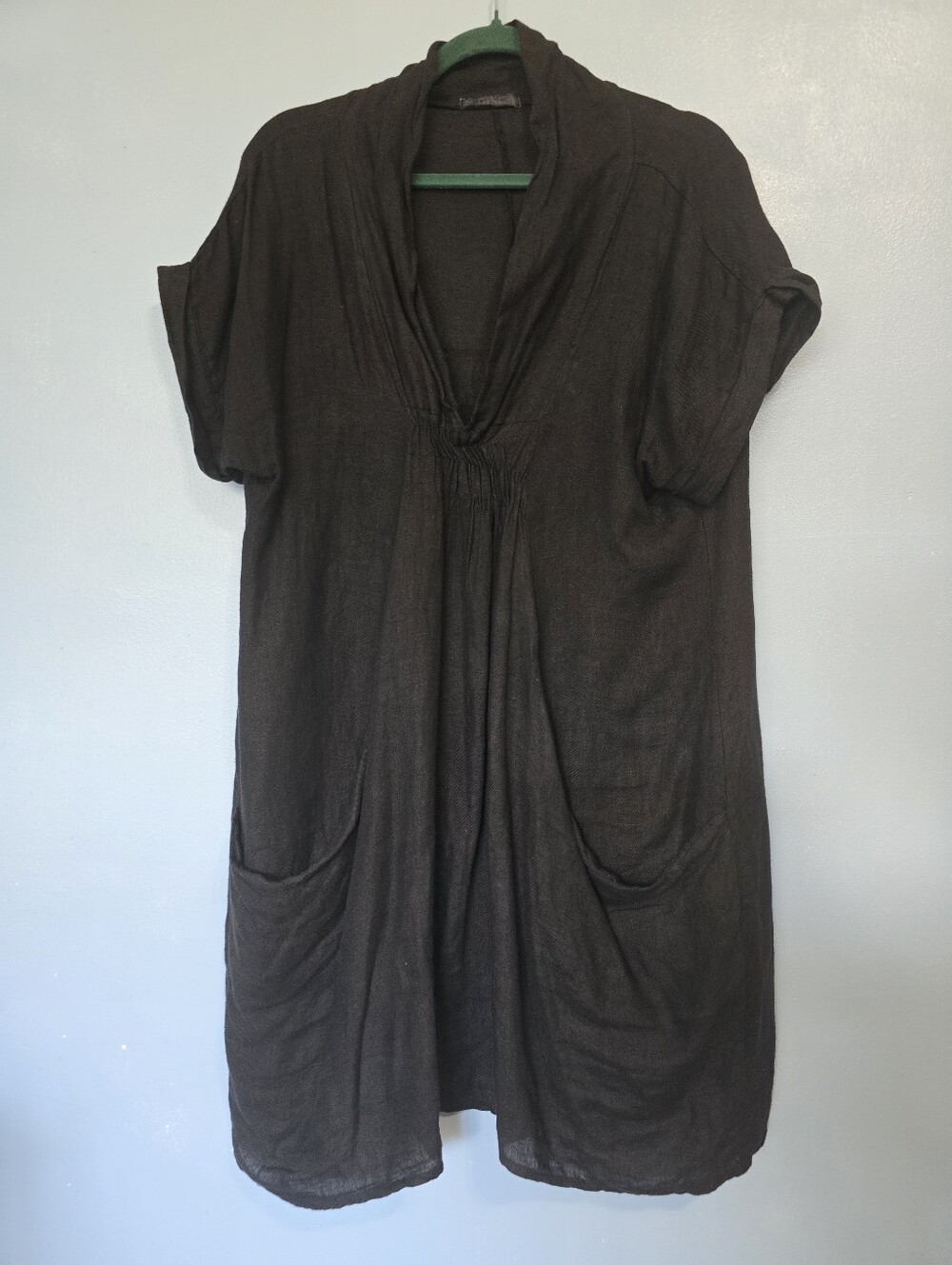 Meo Meli Linen Lagenlook Black Dress Size M?